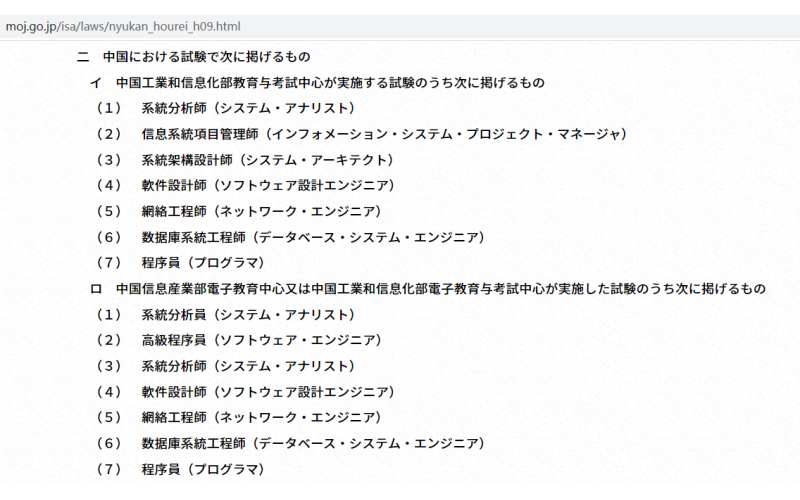 沒有統招大專本科學歷，可以通過IT證書辦理日本工作簽證嗎？